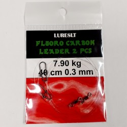 Fishing line wire leader FLUOROCARBON 40cm 0.3mm