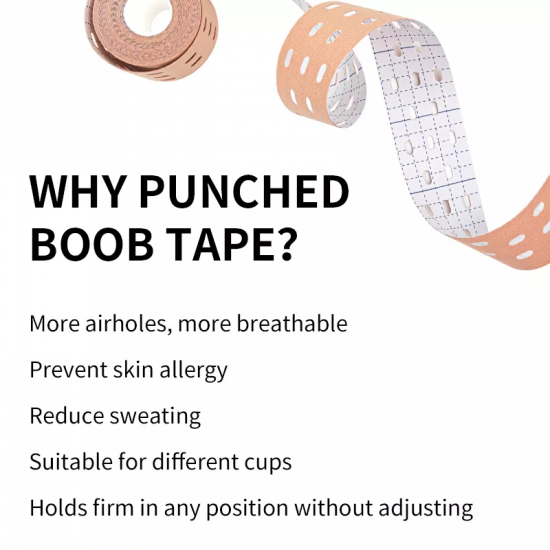 Perforated Breast Shaping Adhesive Tape Latex Free 5cm 5m.