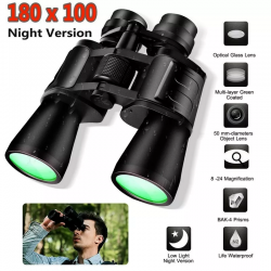 Wide Angle Binoculars Imaisen 10-180x100 HD low Light Night Vision 8-24X