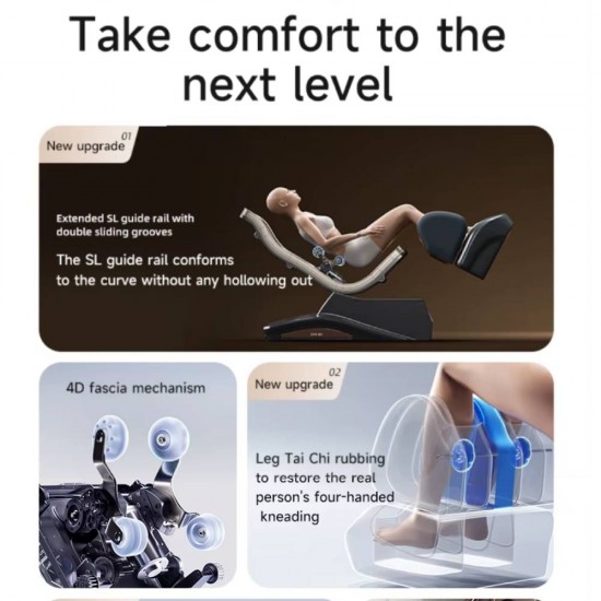 Premium masažinis krėslas JARE Navigator – Comfort Relief Master su Zero Gravity sistema