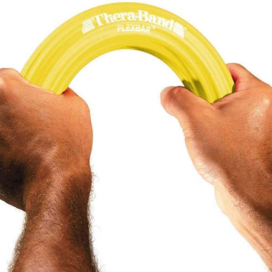 Rankos Treniruoklis Thera-Band FlexBar Extra Doux, Geltonas