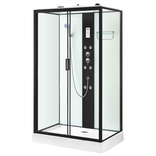 Dušo kabina su hidromasažu AMO-0550-812 Kairė 120x80x215 cm