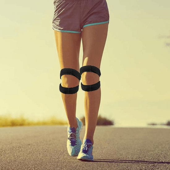 Silikoninis Kelio Girnelės Įtvaras AmaGo Black