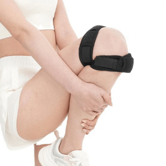 Silikona Patellar Splint AmaGo Black