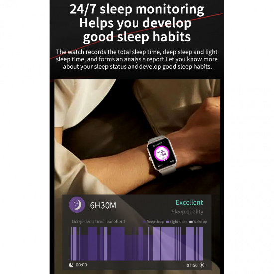 Išmanusis Laikrodis Tomaz Sport VD3, Ekranas 1.83