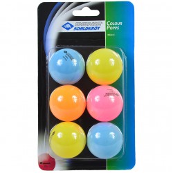 Stalo teniso kamuoliukai Donic Color 6 vnt 649015