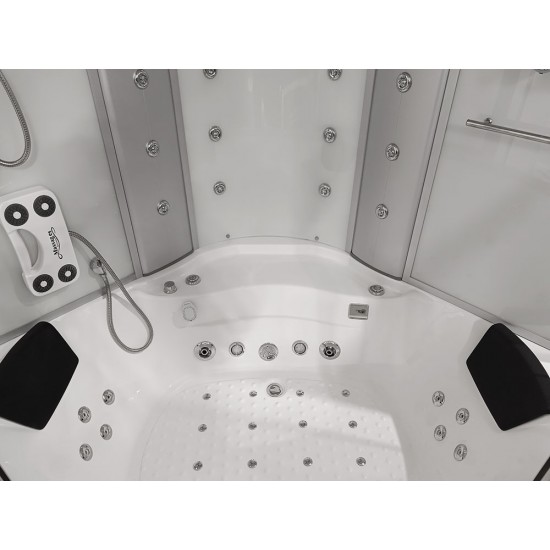 Garo Kabina AMO-08150 Balta Su Masažine Vonia 150x150 cm.