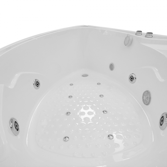 Garinė Dušo Kabina AMO-08135S White Su Sūkurine Vonia 135x135x220 cm.