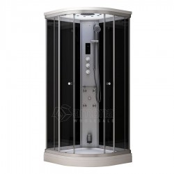 Garinė Dušo Kabina AMUE-AF1111 Juoda 110x110 cm.