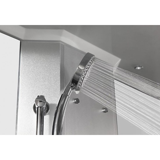 Garinė Dušo Kabina AMUE-AR1280-1L Juoda 120x80cm.