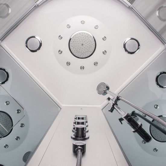 Garinė Dušo Kabina AMUE-AR1280-1L Juoda 120x80cm.