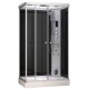 Garinė Dušo Kabina AMUE-AR1280-1R Black 120x80 cm.