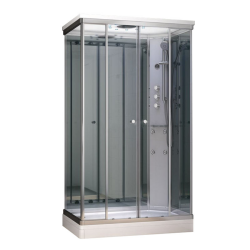 Tvaika dušas kabīne AMUE-AR1280-1R Mirror 120X80
