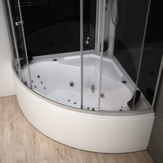 Tvaika dušas kabīne ar hidromasāžu AMUE-AF1515 melna 150x150 Tvaika dušas kabīne ar hidromasāžu AMUE-AF1515 melna 150x150