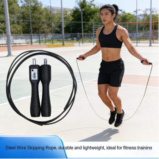 Plieninės vielos šokdynė YIXIN Sports 3,00 m su guoliais ir skaitikliu