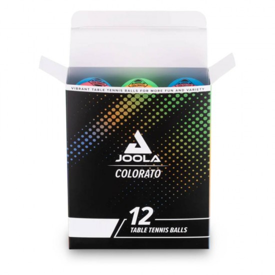 Stalo Teniso Kamuoliukai JOOLA BallSet Colorato BL 12 vnt.