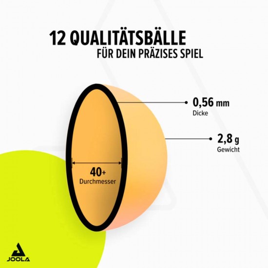 Stalo teniso kamuoliukai JOOLA Spinball, 12 vnt.