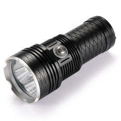 Tactical 4-LED Hand Torch Dive Light XHP70, Water Resistant up to 200m