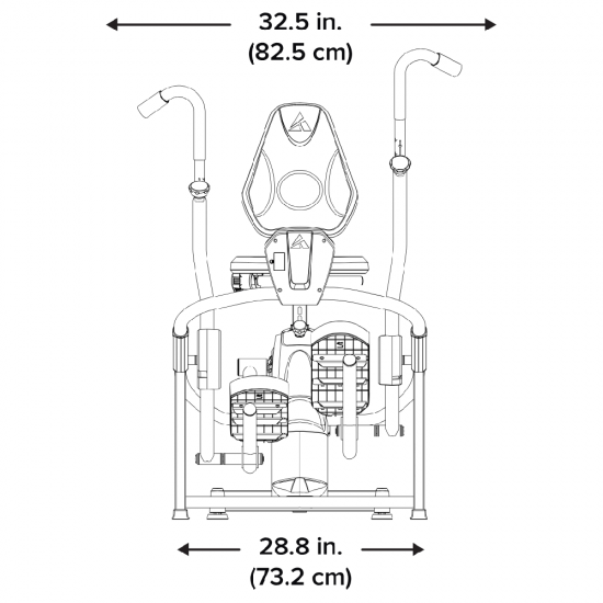 Gulsčias Elipsinis Treniruoklis TEETER FreeStep LT3