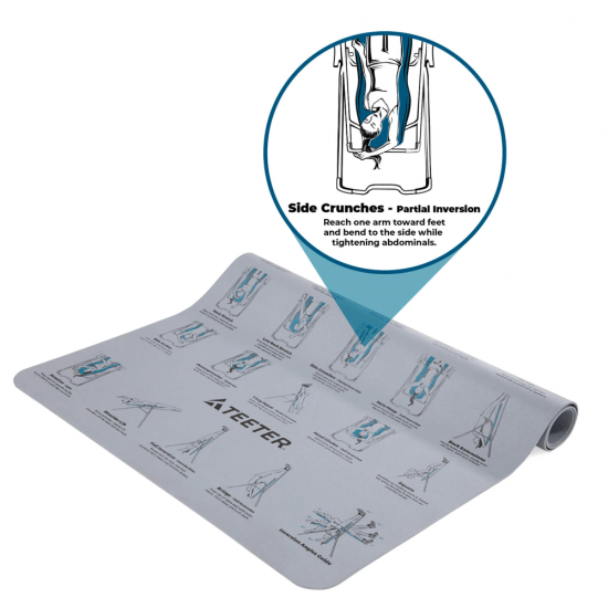 Inversinio treniruoklio kilimėlis TEETER su treniruočiu programa