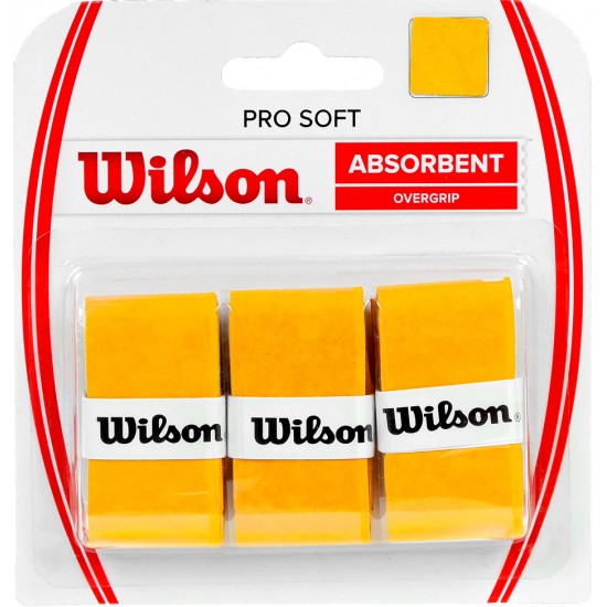 Teniso Raketės Apvija Wilson Pro Soft Absorbent Overgrip Geltona /WRZ4040GO