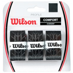 Teniso Raketės Apvijos Wilson Profile Comfort Overgrip 3vnt Juoda