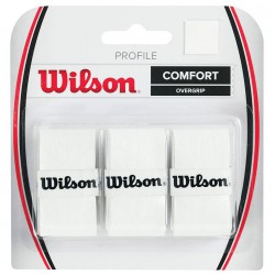 Teniso Apvijos Wilson Profile Overgrip 3vnt Baltos