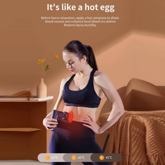 Masažo pistoletas THOMS HeatPro Deep Massage – su šildymo funkcija