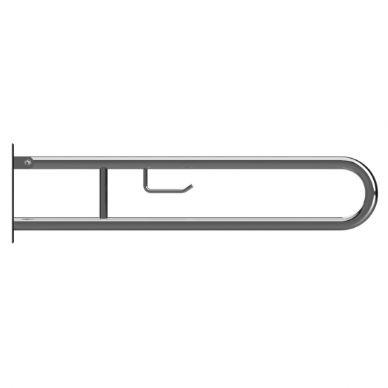 U Formos Atlenkiamas Laikiklis BEMETA Help 75cm. Su TP laikikliu Nerūdijančio Plieno, Poliruotas