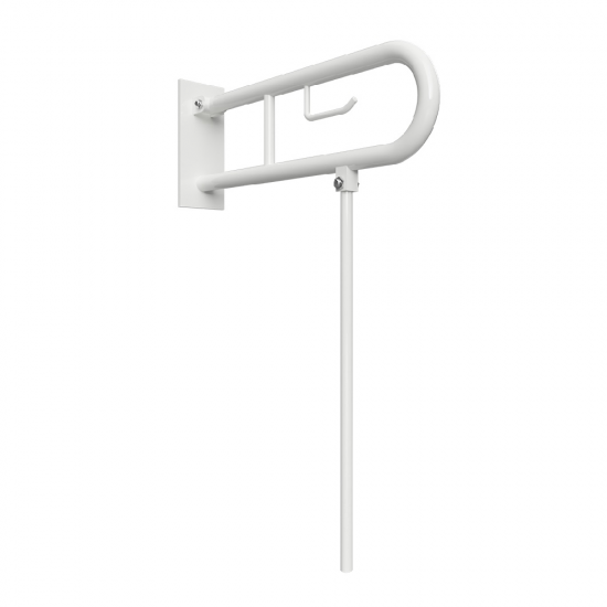 U Formos Atlenkiamas Laikiklis BEMETA Help 813 mm. Su Atrama, Baltas