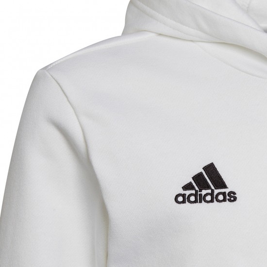 Vaikiškas Džemperis Adidas Entrada 22 Hoody Baltas HG6303