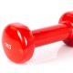 Viniliniai Hanteliai Profit 2x1 kg DK 4102, Raudoni