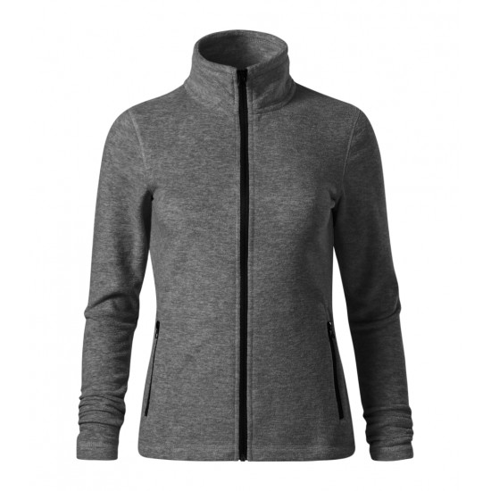 Moteriškas Micro Fliso Džemperis MALFINI Factor Black melange 300 g/m²