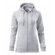 Moteriškas džemperis MALFINI Trendy Zipper 411 Ash melange, 300 g/m²