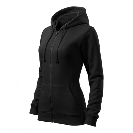 Moteriškas džemperis MALFINI Trendy Zipper 411 Black, 300 g/m²