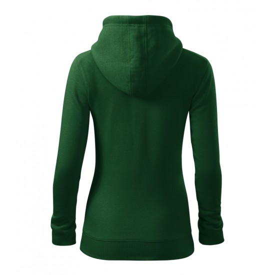 Moteriškas džemperis MALFINI Trendy Zipper 411 Bottle green, 300 g/m²