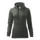 Moteriškas džemperis MALFINI Trendy Zipper 411 Castor gray,, 300 g/m²