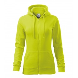 Moteriškas džemperis MALFINI Trendy Zipper 411 Lime punch, 300 g/m²
