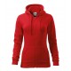 Moteriškas džemperis MALFINI Trendy Zipper 411 Red, 300 g/m²