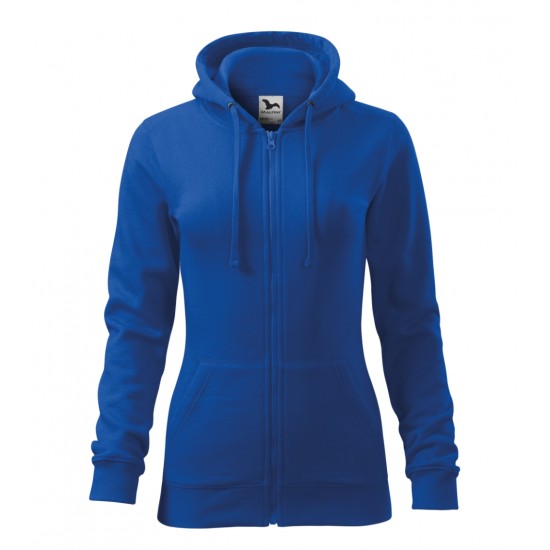 Moteriškas džemperis MALFINI Trendy Zipper 411 Royal blue, 300 g/m²