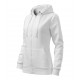 Moteriškas džemperis MALFINI Trendy Zipper 411 White, 300 g/m²