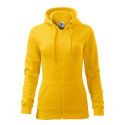 Moteriškas džemperis MALFINI Trendy Zipper 411 Yellow, 300 g/m²