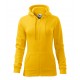 Moteriškas džemperis MALFINI Trendy Zipper 411 Yellow, 300 g/m²