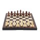 Medinis magnetinis šachmatų ir šaškių rinkinys 2 viename, 13″ – sulankstomas kelioninis stalo žaidimas