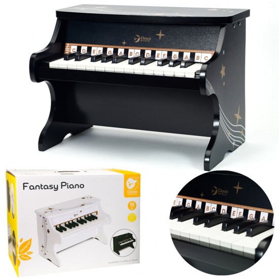Medinis pianinas CLASSIC WORLD juodas